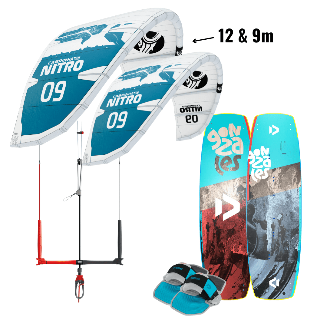 Mega Cabrinha Two Kite Set with board